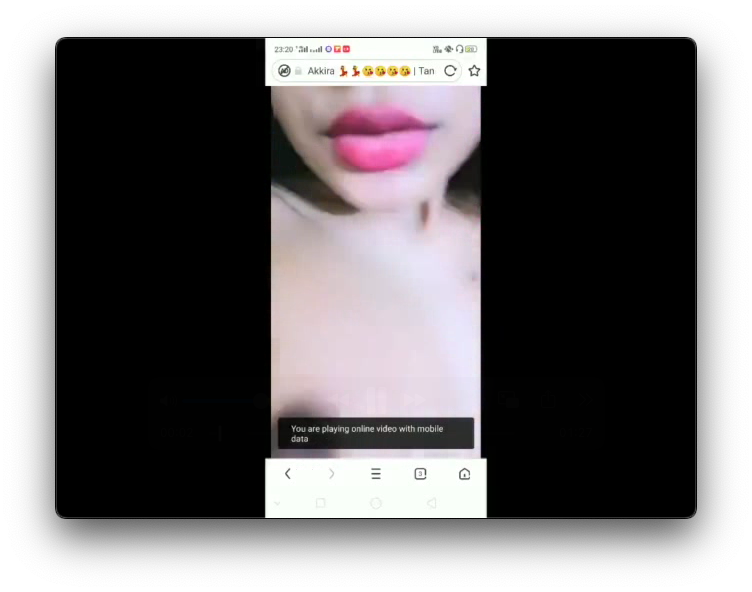 Akkira Showing boobs and Tango Nude Video Show